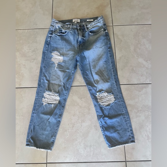 Frame Denim Women's Light Blue Straight Leg Jeans - Picture 1 of 9